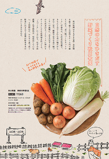 秋川牧園の季節の野菜