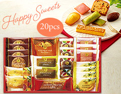 フルーツテイストのマドレーヌやレモンクッキーがおすすめ　Happy Sweets Set（20pcs）