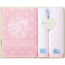 earth music & ecology towel (Bath×1,Face×1,Wash×1) Pink