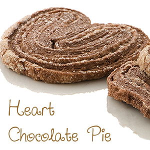 Heart chocolate pie