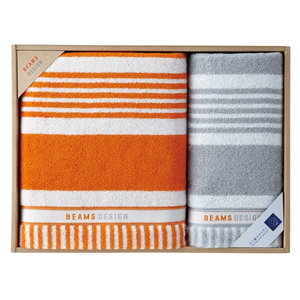 BEAMS Boder Towel (Bath×1, Face×1)