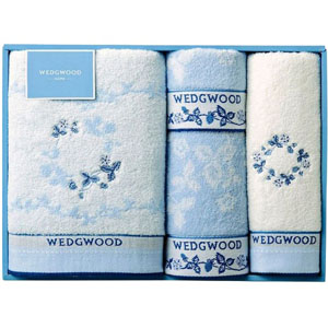 WEDGWOOD Towel Gift (Bath×1, Face×2, Wash×1)