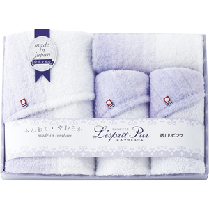 Purple Gradation Towel (Bath×1, Face×2, Wash×1)