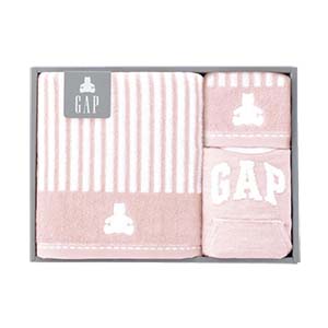 baby GAP Gift Set(Bib×1,Mini-Bath×1,Wash×1)(Pink)