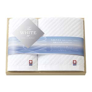Pure White Towel Gift  (Slim Bath×1,Slim Face×1)