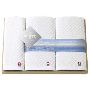 Pure White Towel Gift  (Slim Bath×2,Slim Face×1)