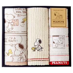 Snoopy Thanks Towel (Face×2,Wash×1)