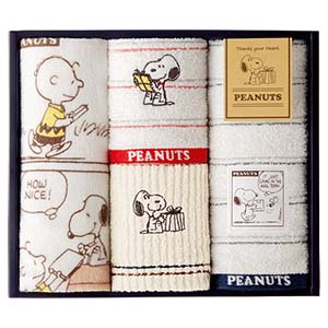Snoopy Thanks Towel (Face×2,Wash×2)